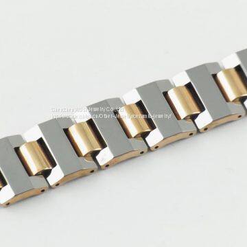 Ladies Gold Stainless Steel Caremic Smart Charm Bracelet photo-2