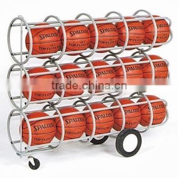 Metal 3-tier removable basketball rack