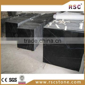 nero marquina black marble tile 24x24