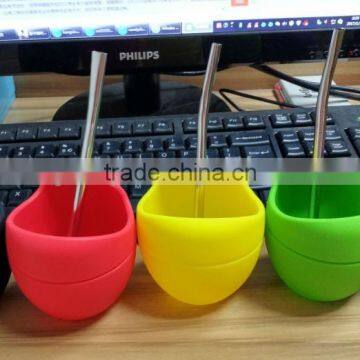 Silicone Yerba Mate Cup,Silicone Yerba Mate Gourd With Bombilla