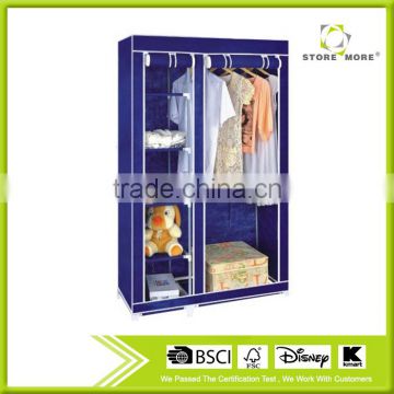 Store More Popular Shelves Non Woven Wardrobe with Wheels