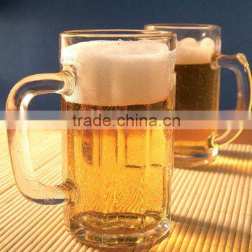 Haonai wholesale machine press 400ml beer glass mug