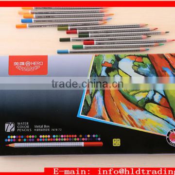 Factory Wholesale Artist Quality Soft Core 72 pcs Water Colored Pencils Set