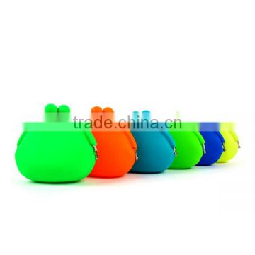 Wholesale Alibaba Candy Colored Silicone Mini Coin Purse for Promotional Premium Gifts