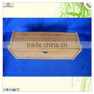 Высококачественные деревянные винные коробки из бамбука с одним петлевым замком photo-2