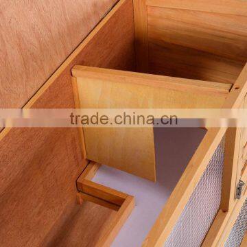 Small Wooden Animal House 2-Story Rabbit Hutch Poultry Cage photo-2
