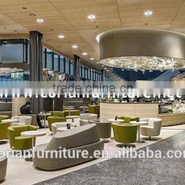 Piblic Place Airport Acrylic Solid Surface Counter Solid Wood Food Kiosk photo-3