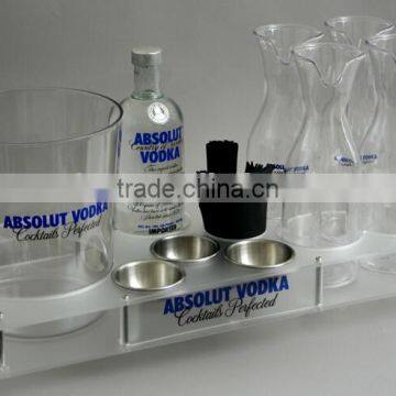 Custom Made Acrylic Glass Tray for Bar Service photo-5