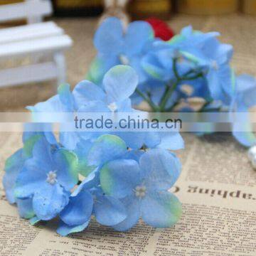 Silk Artificial Hydrangea Flower Heads Fake Flower for Celebration photo-4