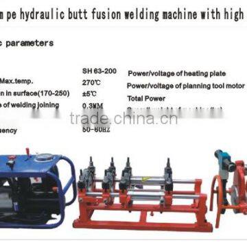 63mm-200mm PE Pipe Hydraulic Butt Fusion Welding Machine