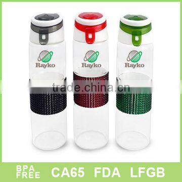 2015 new design glass drinking bottle diamond bottle