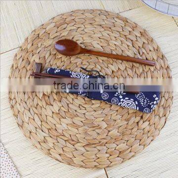 Round Water Hyacinth Dinner Pad Mat Placemat Tablemat for Wedding photo-2