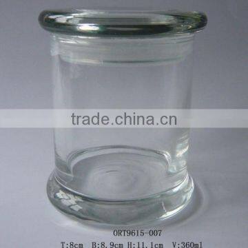 metal cap clear glass jar