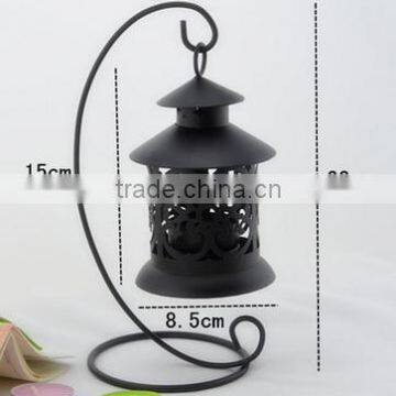 2016 black metal candle holder tealight holder small lantern