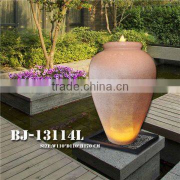 sandstone vase craft garden waterfall decoration