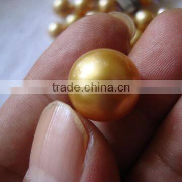 14-15mm Loose Golden South Sea Pearl Price Wholesale photo-4