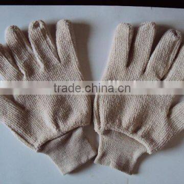 White Knit Wrist cotton Terrycloth glove heat resistant glove Body Guard Gloves