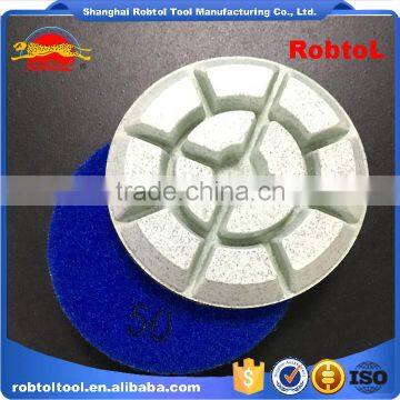 3" 200#diamond Floor Polishing Pads Hook and Loop Grinding Grinder Renew Renovation Marble Granite Concrete Terrazzo photo-3