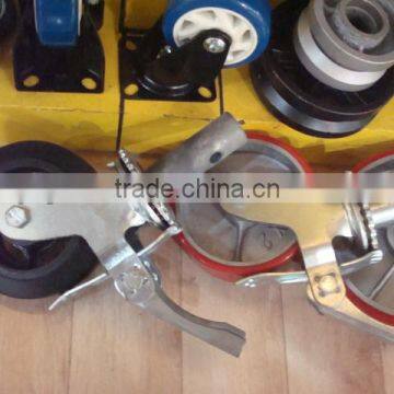 Building Material Frame Rubber Caster Wheel 300mm