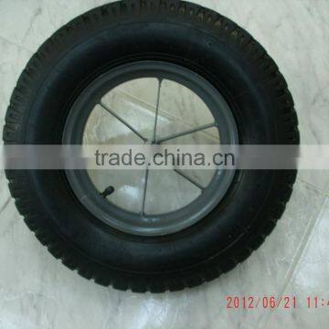 LUG Pattern Wheelbarrow Wheel With Cross Rim 4.80/4.00-8 photo-3