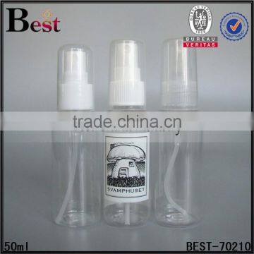 50ml Clear Plastic Spray Bottle Pet Cheap Perfume Bottle With Plastic Sprayer photo-3