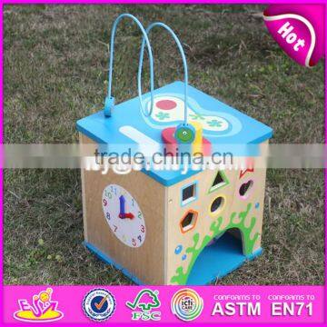 2017 New Design 5 in 1 Multi-function Children Wooden Bead Maze Table W11B134 photo-6