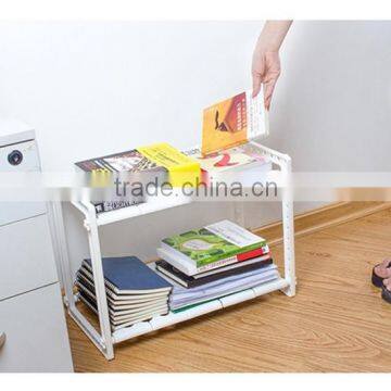 2 Tier Expandable Adjustable Under Sink Shelf Storage Shelves Kitchen Organizer photo-3