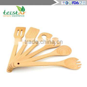 Solid Wood Cooking Spoons and Spatulas Non Stick Wooden Spoon Set Cooking Utensil Set photo-4