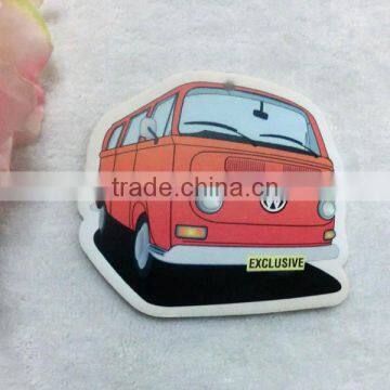 Wholesale Print Paper Bus Shape Car Perfume Aromatic Air Freshener