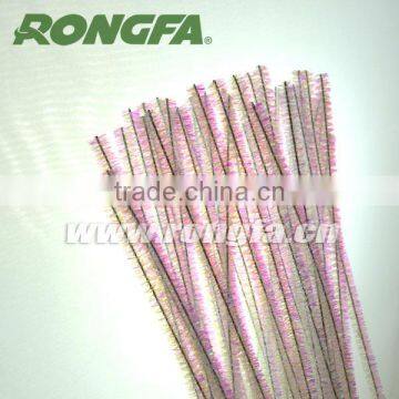 9mm x 50cm Assorted Colored Christmas Stripe Chenille Stems photo-5