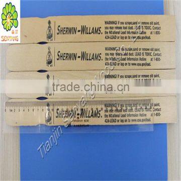 disposable birch wood paint stir stick with logo printed