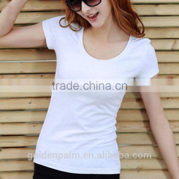 95% Cotton 5% Spandex Plain Women Slim Fit Shirt photo-6