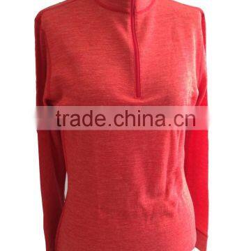 Merino Tencel Thermal Zip Top Underwear of Women Thermal Clothing Suit