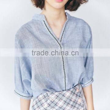 Business Women Popular and Beautiful Cotton Shirt photo-5