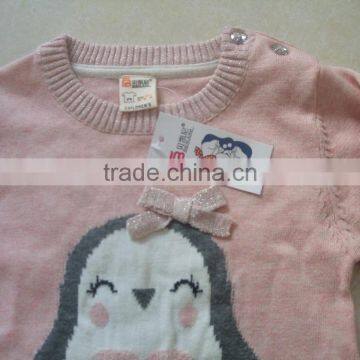 2017 Girls Long Sleeved Knit Sweater Children Sweater Kids Sweaters(BS1149) photo-2