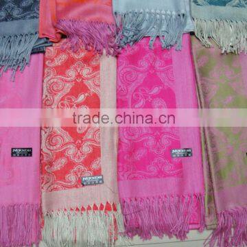 New Hot Popular Ladies Jacquard Paisley Floral Viscose Scarf for Dubai photo-2