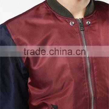 MGOO Custom 100 Nylon Bomber Jackets Zip up Pockets Long Sleeves Jackets For Man Manufacturer China photo-6