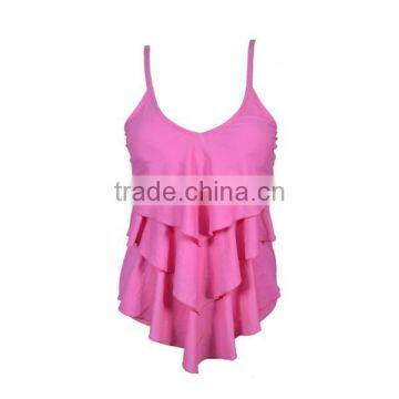 Wholesale Ladies Beautiful High Cut Sexy Pink One Piece Bathing Suits photo-2