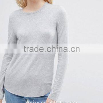 2016 Hot Sale Women Blank Long Sleeves Girls Favorite T-shirt photo-3