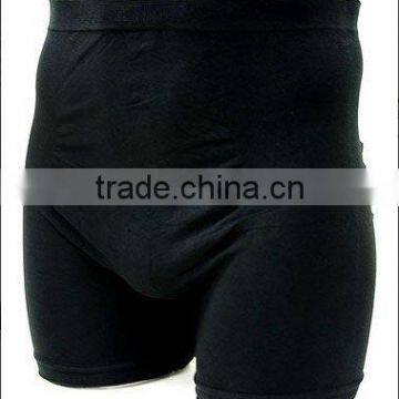 Men's full length boxer brief short seamless underwear