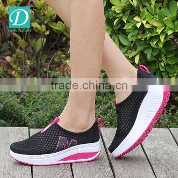 Height Increasing Summer Casual Shoes For Women Swing Wedges Shoes Breathable photo-5