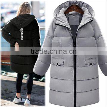 Winter Women's long Down Cotton Parka Ladies Hooded