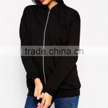 High Quality Stand Collar Long Sleeve Jersey Fleece Jacket for Women photo-4