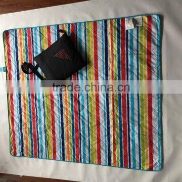 3 in 1 Portable Carry Picnic Waterproof Bag Fleece Blanket