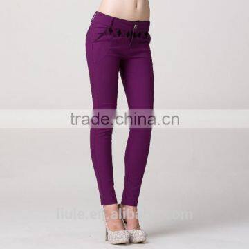New Product Promotion Casual Tight 98 Cotton 2 Spandex Pants photo-4