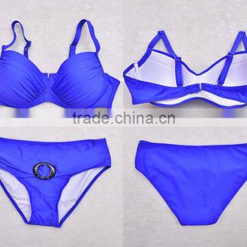 Nylon Plus Size High Waist Tankinis Set photo-4