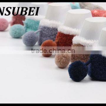 South Korea Autumn and Winter Coral Velvet Cartoon Children Socks,baby Floor Socks,Feather Yarn Doll Shoe Socks photo-3