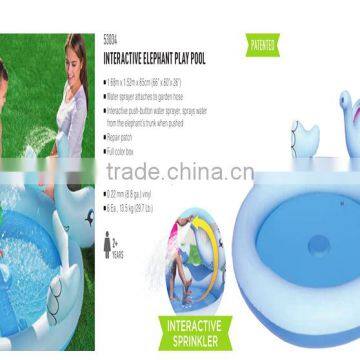 Bestway 1.68 m x 1.52 m x 65 cm Elephant Amusement Fountain photo-2