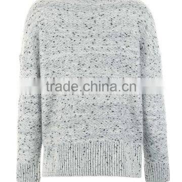 OEM Clothing Manufacturing Knitted Wool Dot Pattern Womens Sweaters With Low Price photo-6