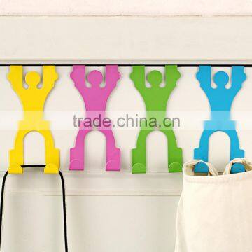 Cute Stainless Steel Over the Door Dual Hanger Hook Hat Coat Holder Worldwide Store photo-4